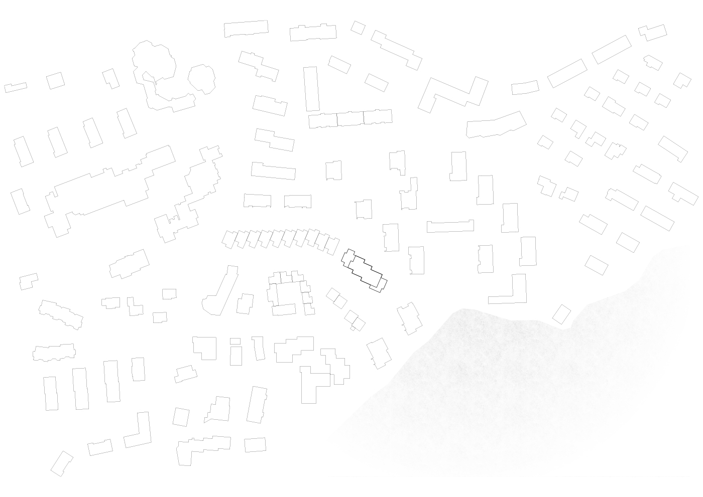 buan architekten – Neubau Wohnhaus Waldweg Luzern – Situation