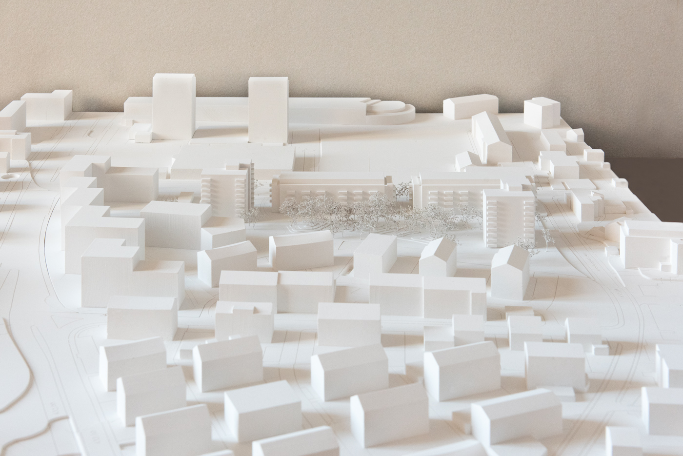 buan architekten – Studienauftrag Meierhoefli Metti – Situationsmodell