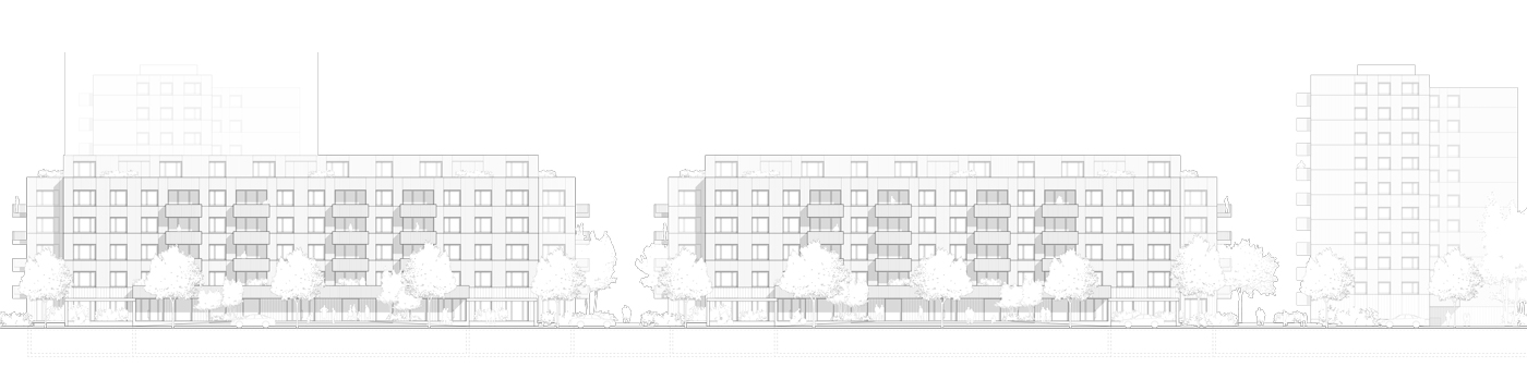 buan architekten – Studienauftrag Meierhoefli Metti – Ostfassade