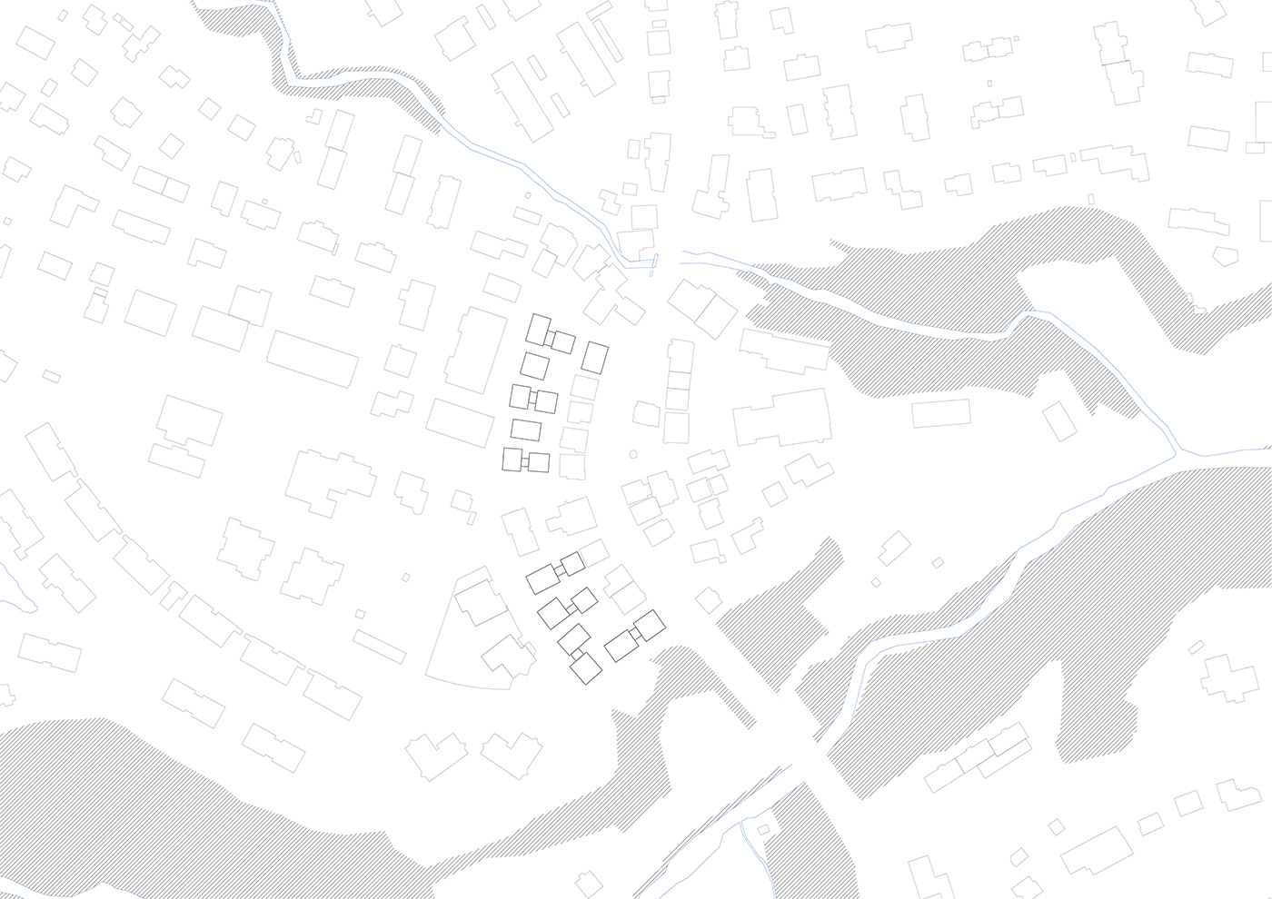 buan architekten – Testplanung Grabenweg Rothenburg – Situation