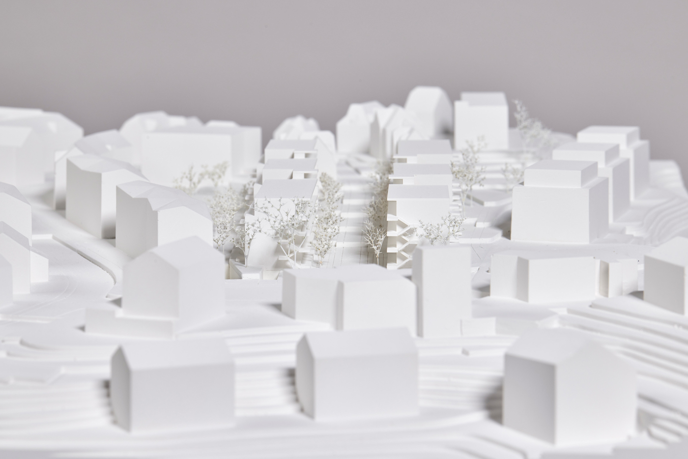 buan architekten – Projektwettbewerb Am Rain Luzern – Situationsmodell Ostseite